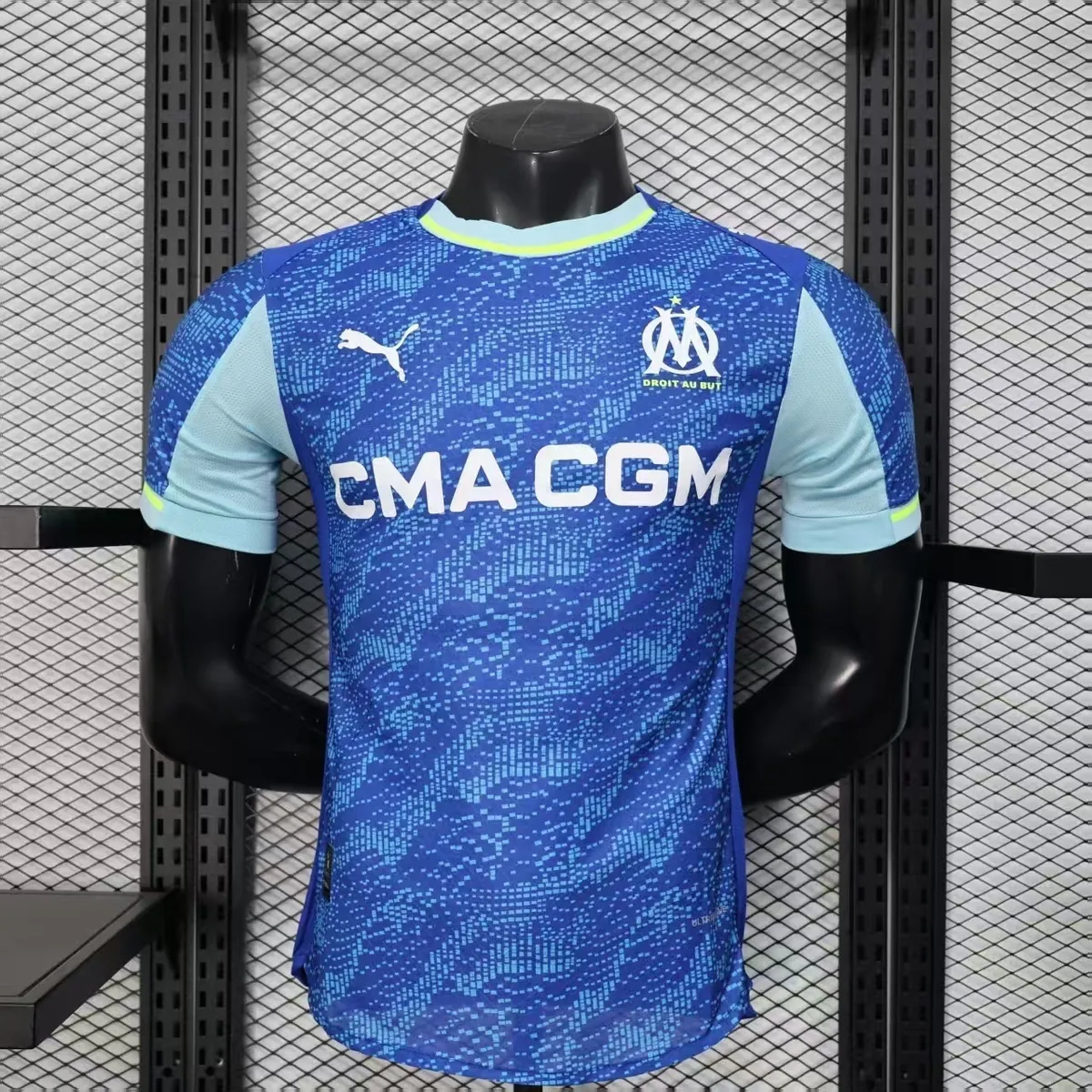25-26 Marseille Third Away Blue Player Version Kit Football T-Shirt AAAAJersey Supply Yupoo 8