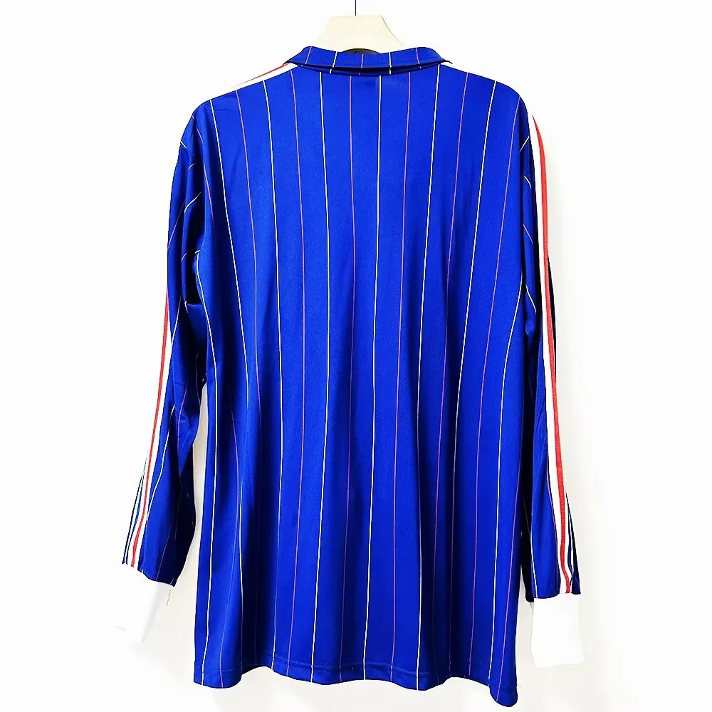 80-82 France Home Retro Kit Long Sleeve Shirt Jersey Supplier Yupoo 1