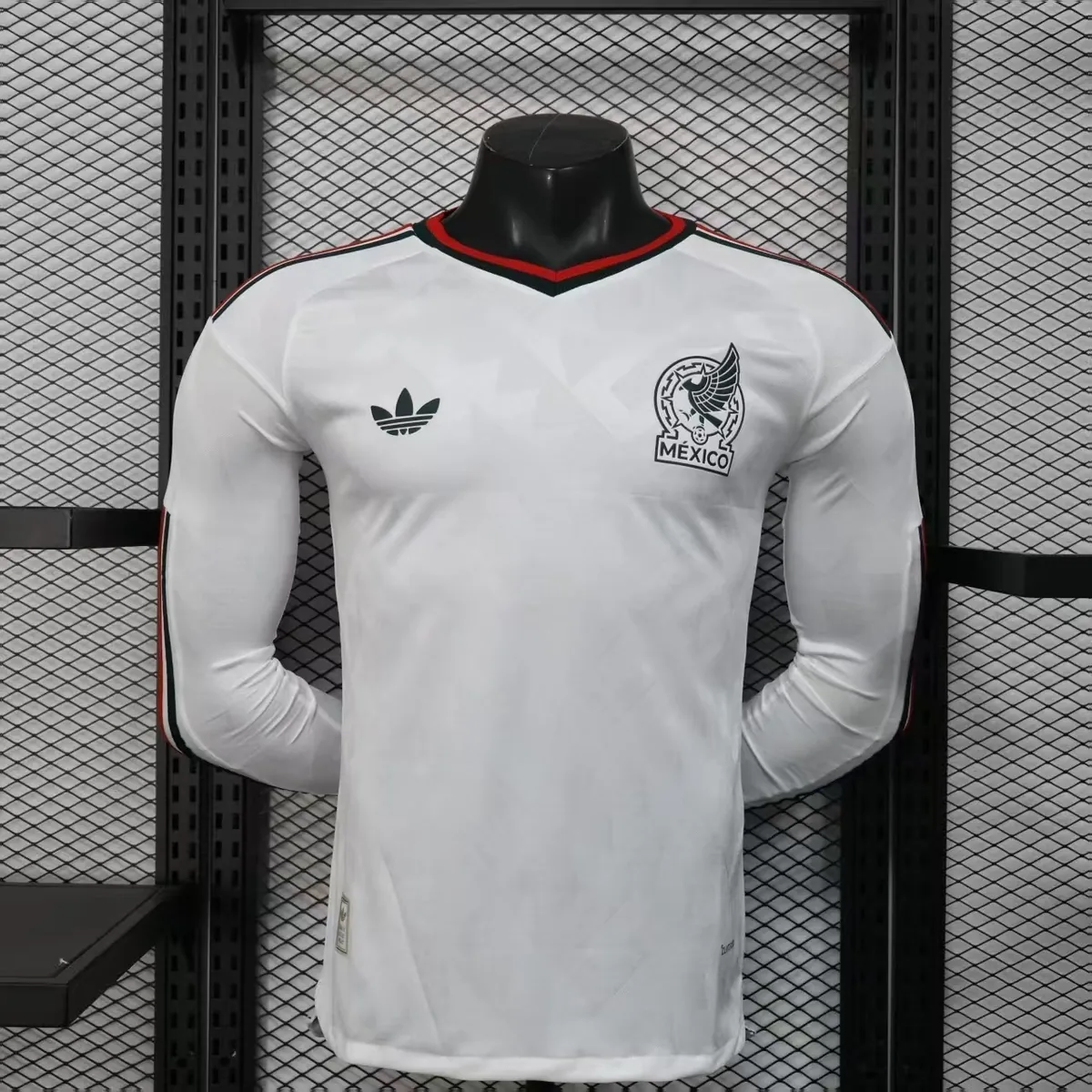 2026 World Cup Mexico Away Kit Football Player Version Long Sleeve Shirt AAAAJersey Dropship Yu 9