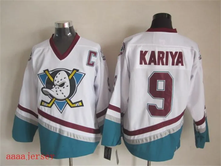 Anaheim Ducks retro ice hockey jersey M-3XL 阿纳海姆鸭队复古冰球服 2