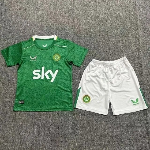 2024 Ireland Home Kid Kits Youth Apparels Soccer Jerseys Yupoo 2