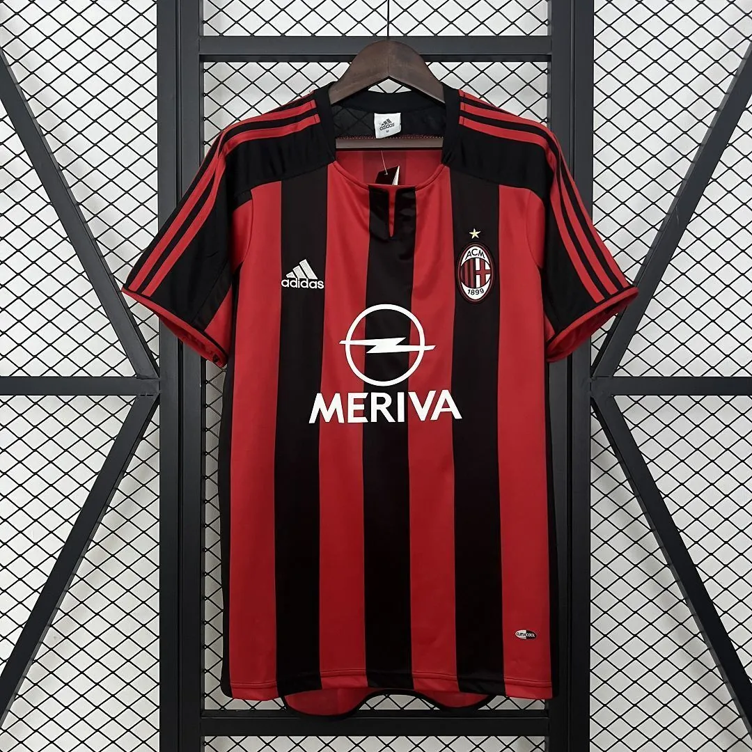 03-04 AC Milan Home Retro Kit Vintage Shirt AAAAJersey Dropship Yupoo 9