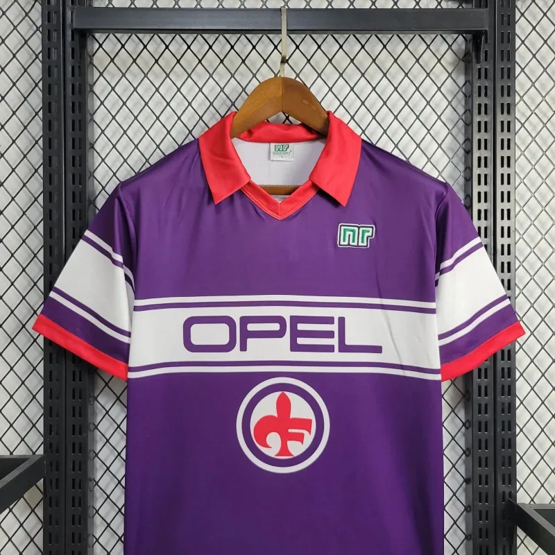 84-85 Florence Home Retro Kit Vintage Shirt Football AAAAJersey Supplier 6