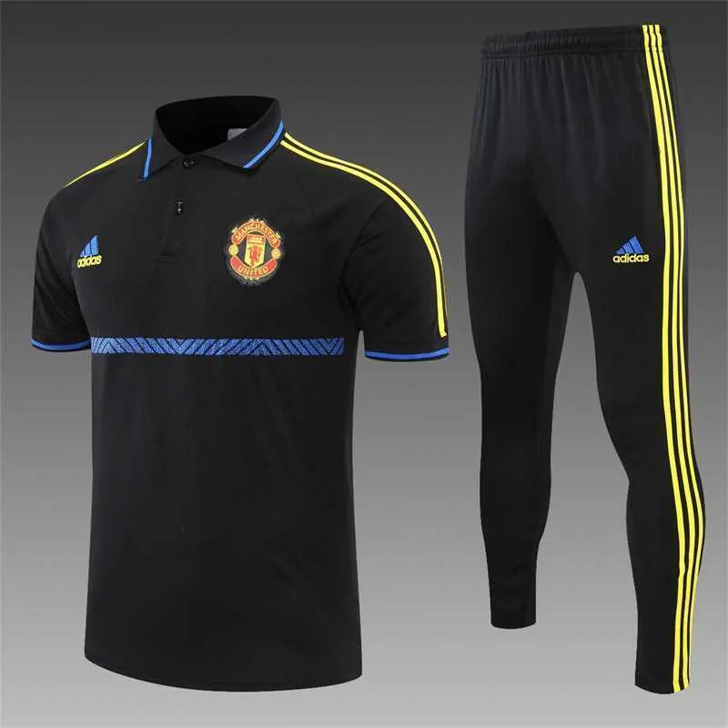 Manchester United Polo black and yellow-three sides 21