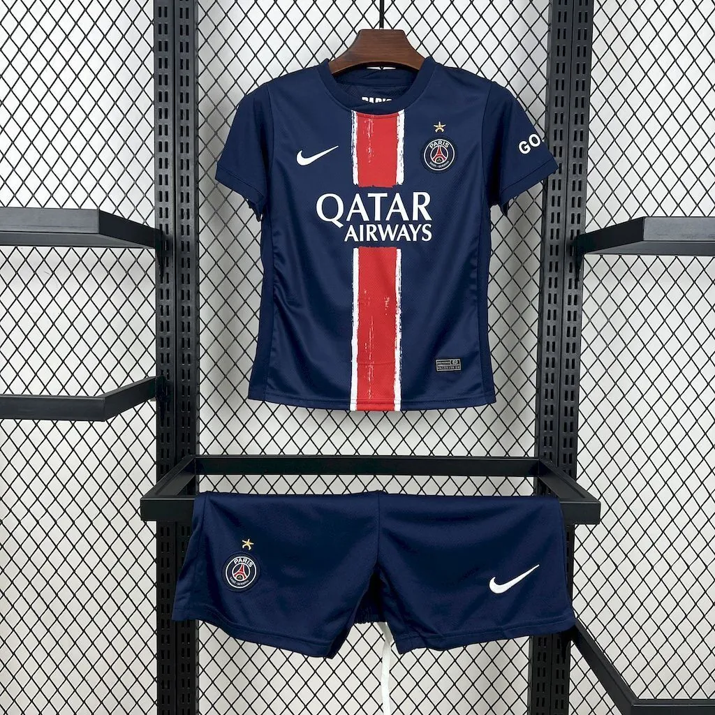 25-26 PSG Home Kid Kits Youth Apparels AAAAJersey Supply Yupoo 11