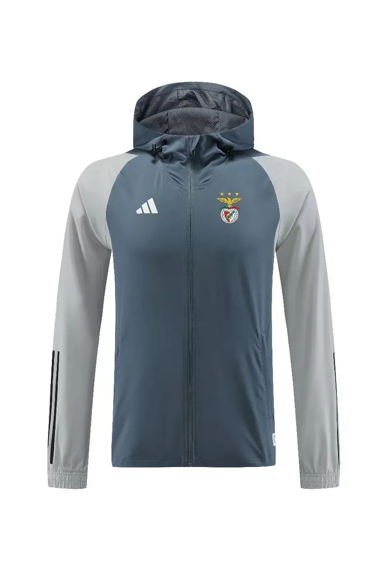 23-24 Benfica Gray Windbreaker Hoodie Football Jerseys Yupoo 2