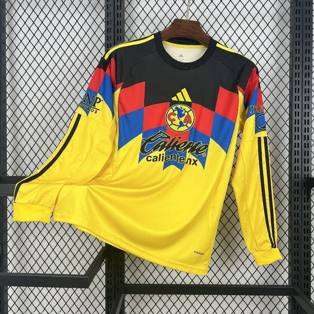 25-26 America Home Kit Soccer Long Sleeve T-Shirt AAAAJersey Dropship Yupoo 5