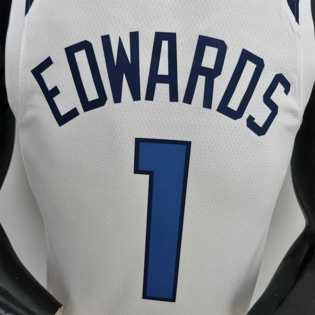 75th Anniversary Minnesota Timberwolves Edwards #1 White NBA Jersey 4