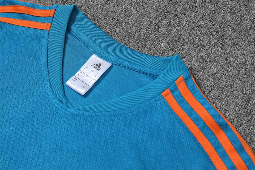 2223 Manchester United Training Suit Short Sleeve Kit Blue 12