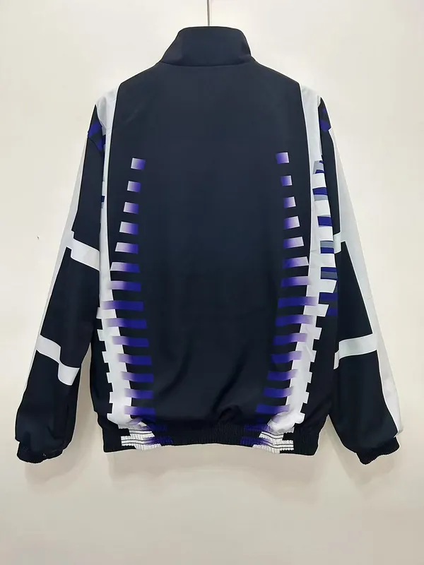 97-98 Real Madrid Retro Trench Coat Reversible Windbreaker Double-Sides Jacket 7