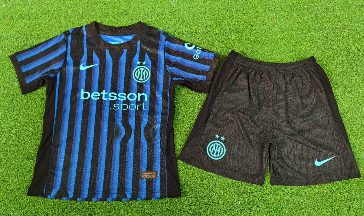 25-26 Inter Milan Home Kid Kits Player Version Youth Apparels AAAAJersey Supply Yupoo 3