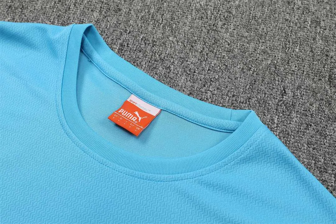 22-23 Manchester City Training Wear Short Sleeve Kit Blue 9