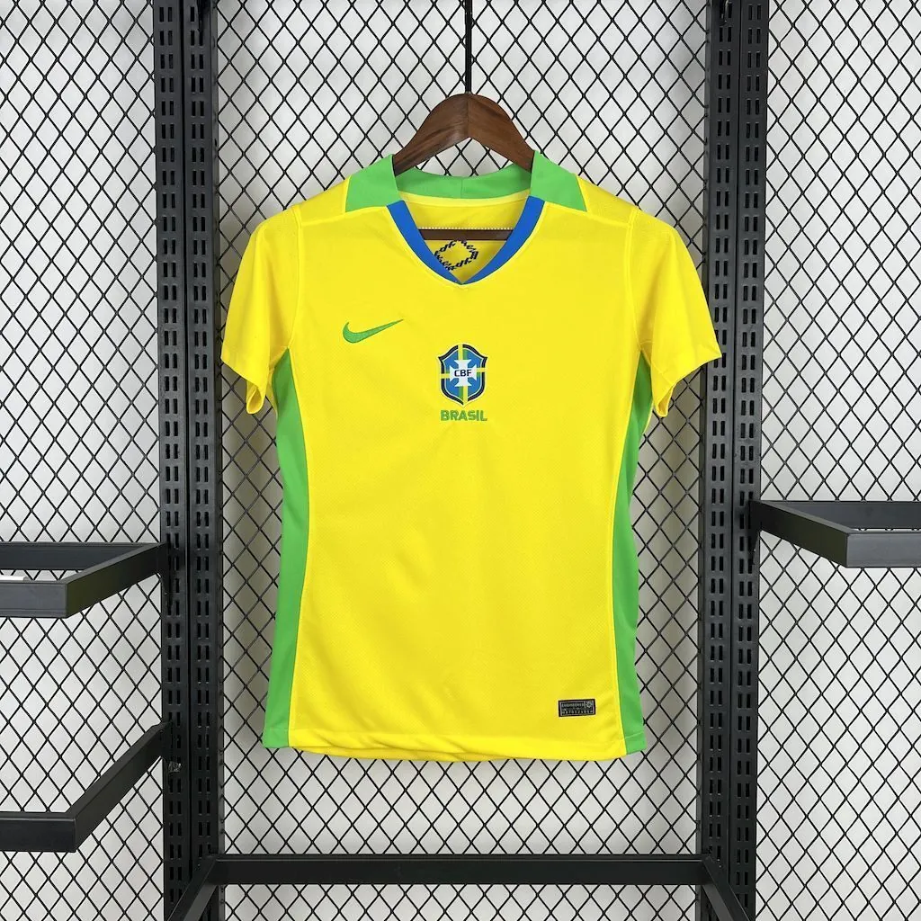2025 Brazil Home Women Shirt Lady Tee AAAAJersey Supply Yupoo 5