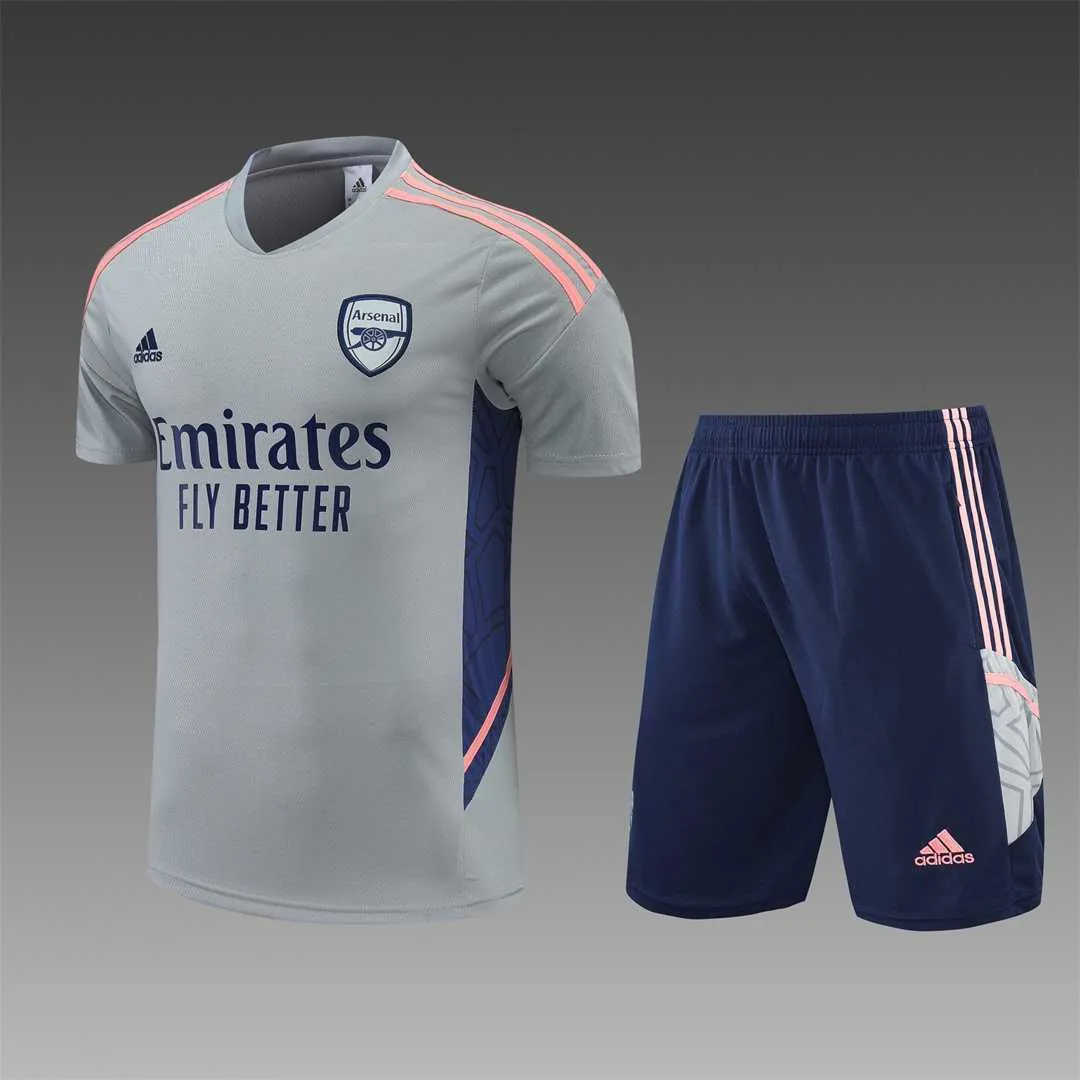 22-23 Arsenal training suit short sleeve kit Grey 23