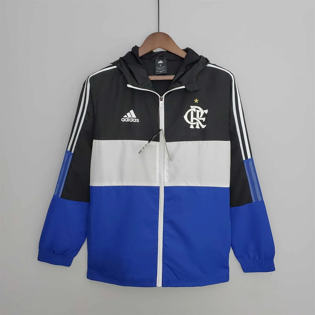 22-23 Flamengo blackwhiteBlue windbreaker 8