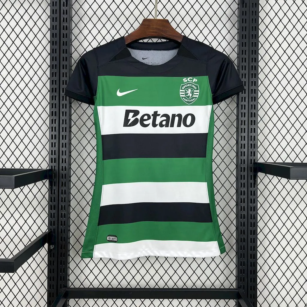24-25 SP Lisbon Home Woman Shirt Lady Uniforms AAAAJersey Supplier Yupoo 6