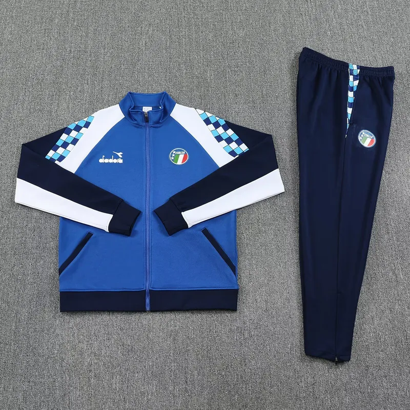 25-26 Italy Chandal Retro Football Tracksuits Long Jacket Suits 1