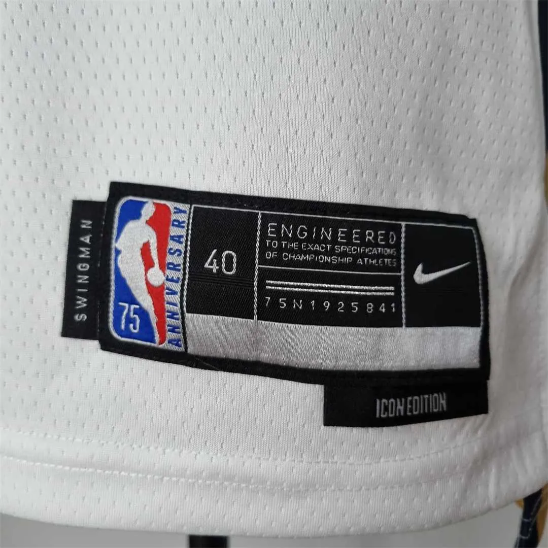 75th Anniversary New Orleans Pelicans Williamson#1 White NBA Jersey 1