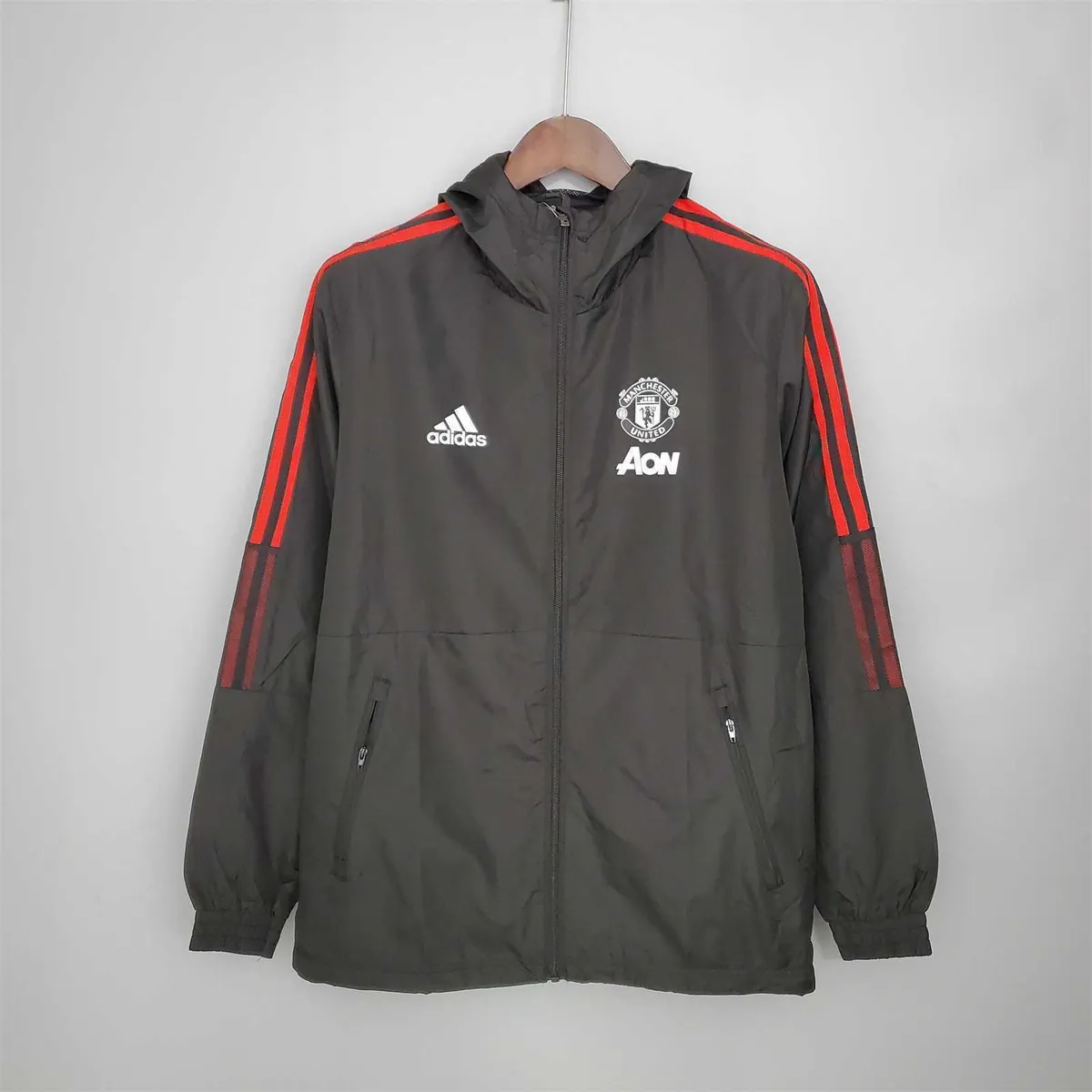 21-22 Manchester United Black Windbreaker 7