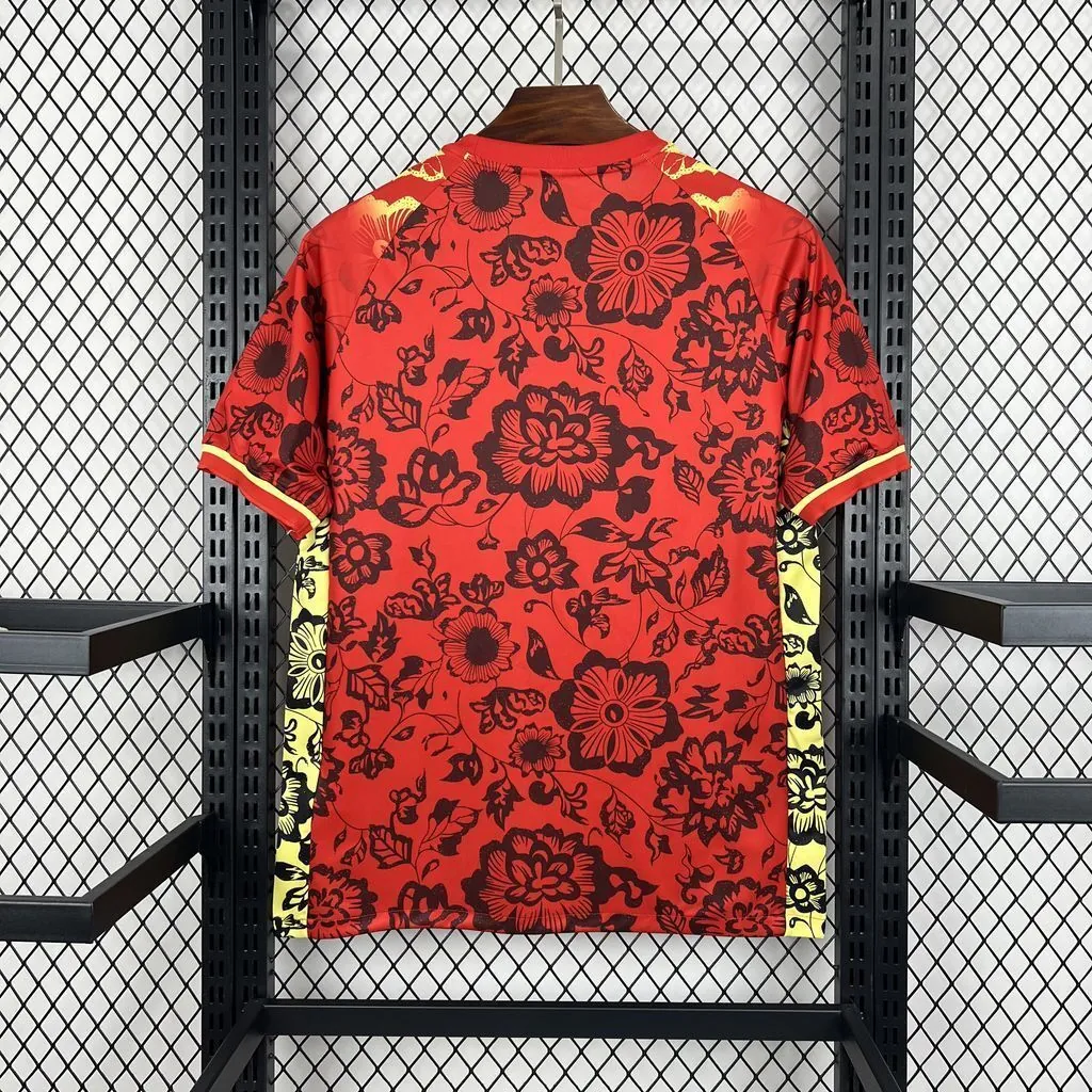 2025 Portugal Red Flower Special Edition T-Shirt AAAAJersey Supplier Yupoo 2