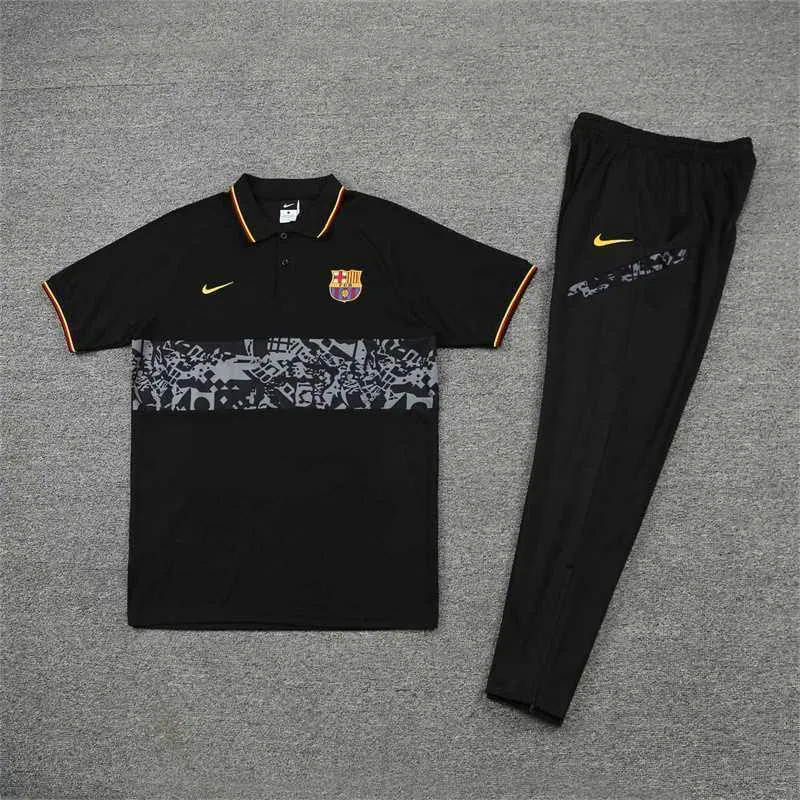 Barcelona Polo black yellow-logo 3