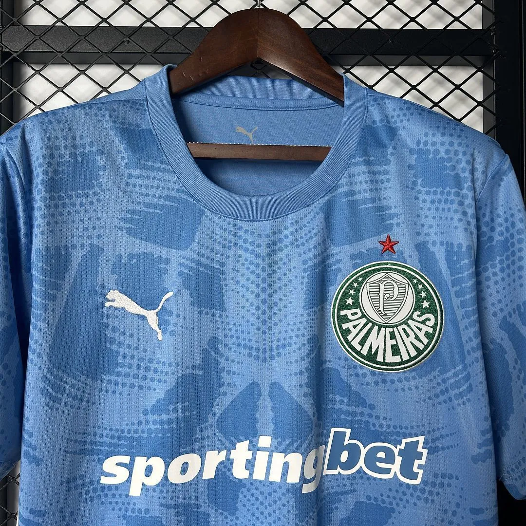 25-26 Palmeiras Goalkeeper Blue Kit Soccer T-Shirt AAAAJersey Wholesale Yupoo 5