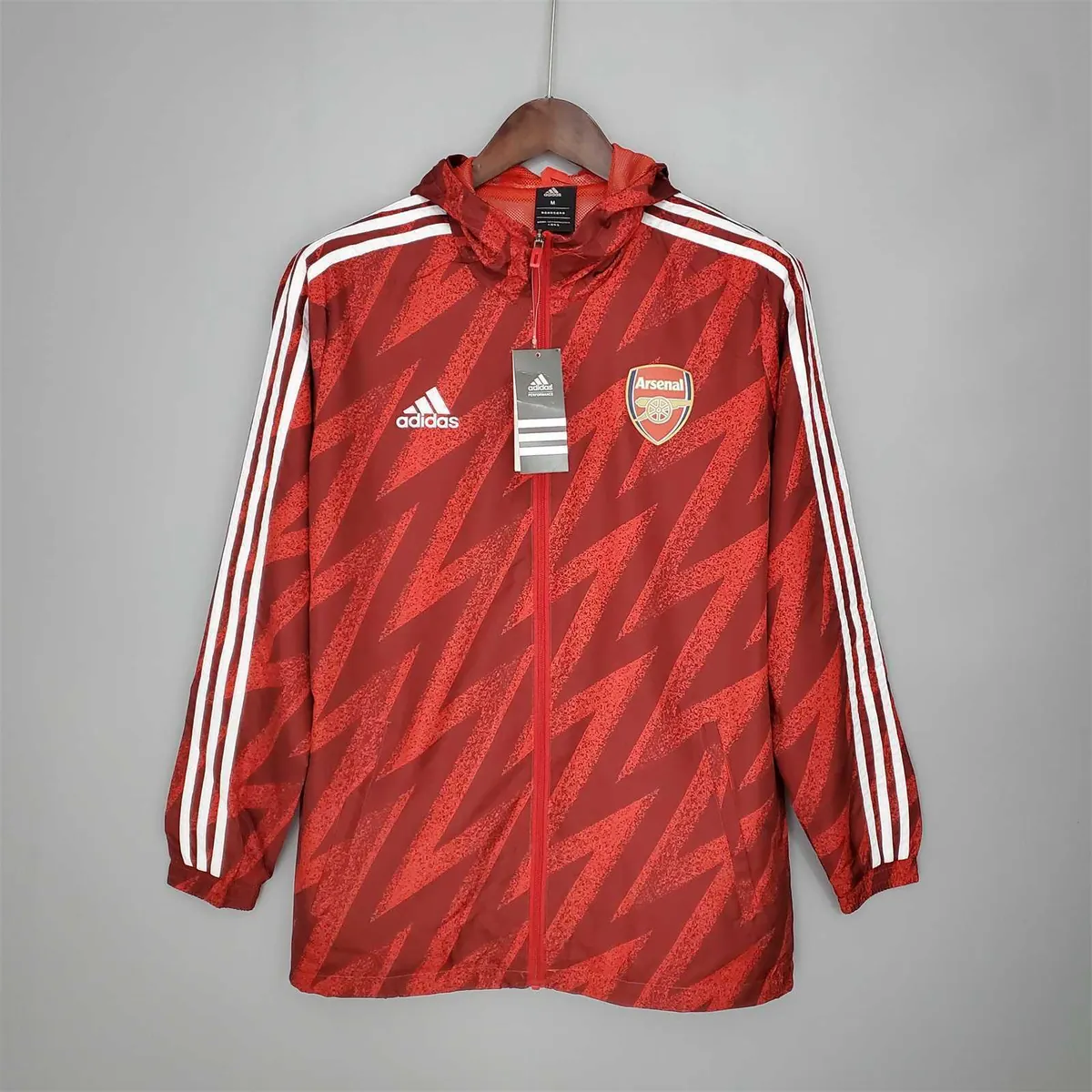 21-22 Arsenal Red Windbreaker 9