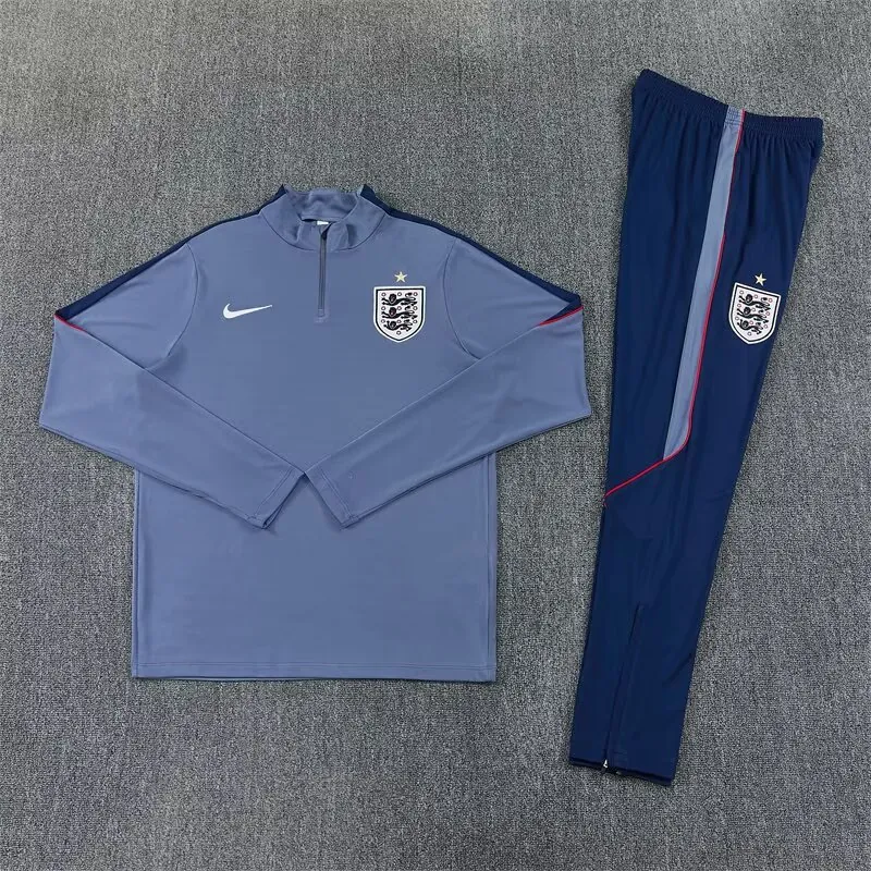 2026 England Mens Kit Grey Half Pull Training Suit Yupoo 7 5