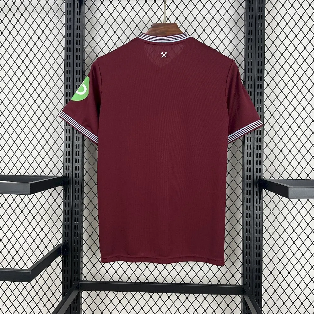 25-26 West Ham Home Kit Football Summer T-Shirt Soccer AAAAJersey Supplier Yupoo 3