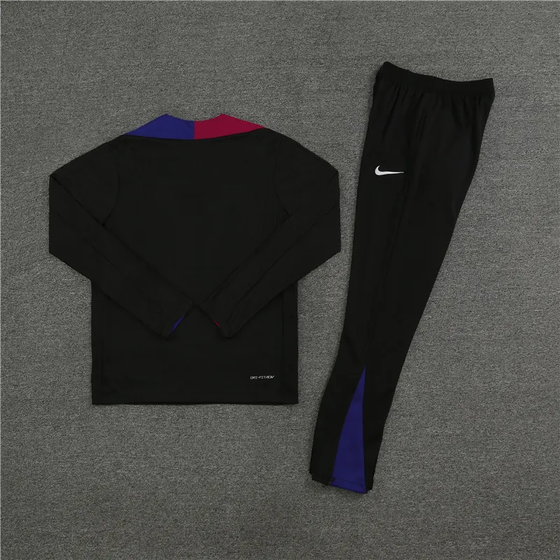 24-25 Barcelona Player Long Sleeve Training Suit Football Shirts 3