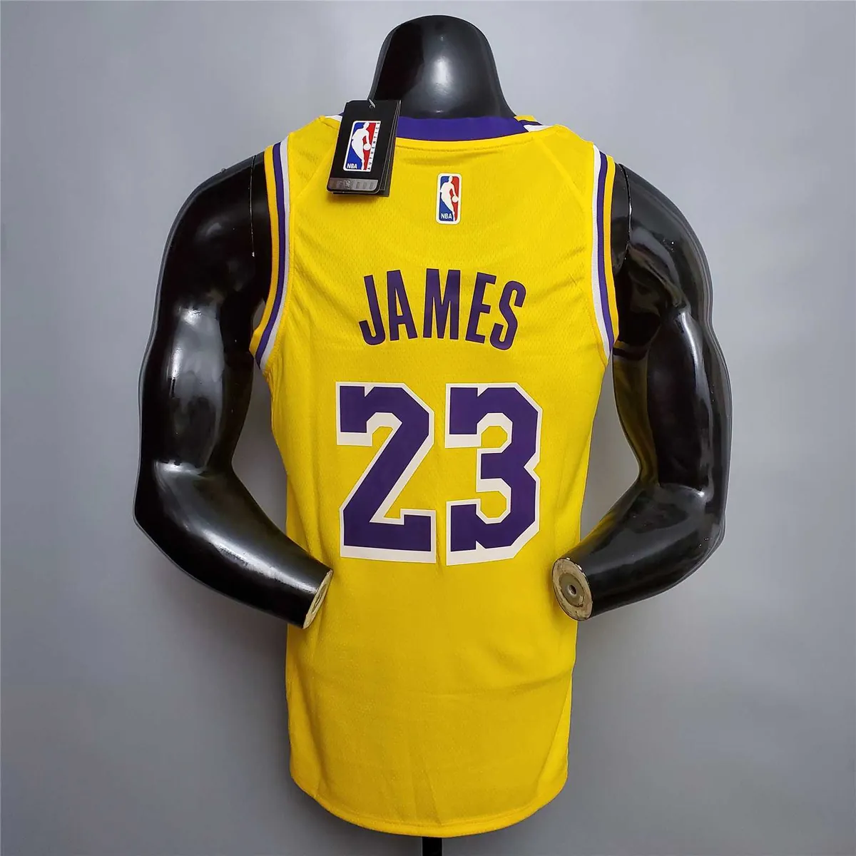 James #23 Lakers Round neck yellow 2