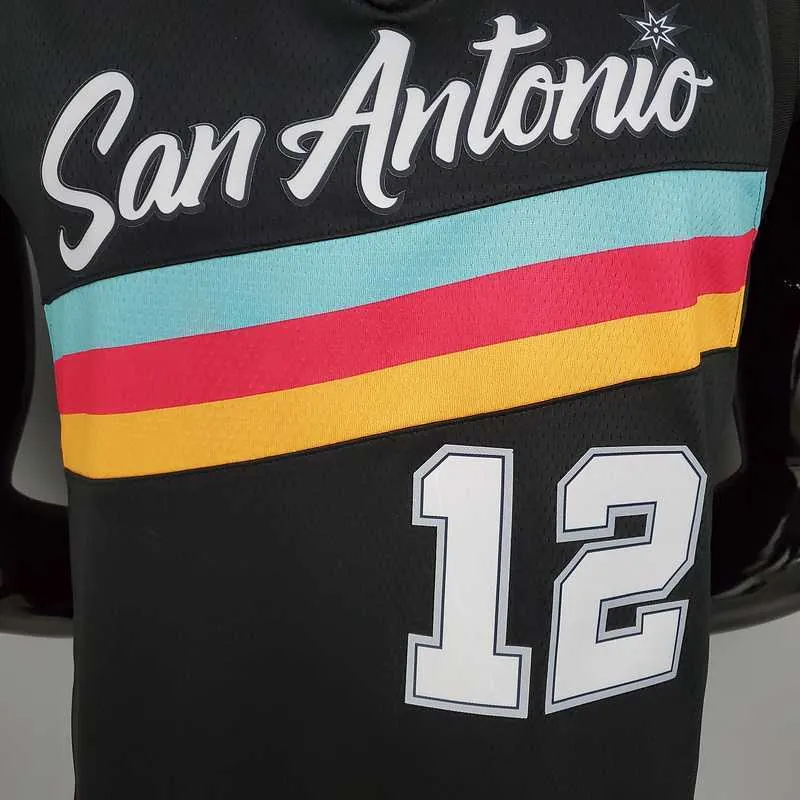 New ALDRIDGE#12 season Spurs City Edition black 1