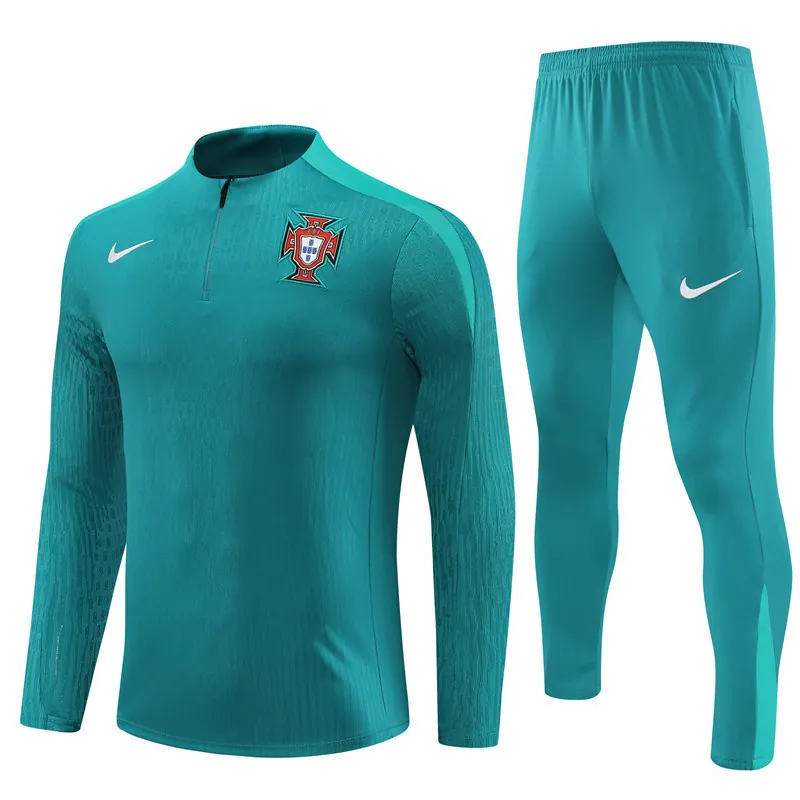 2024 Portugal Player Long Sleeve Training Suit Football Shirts 4