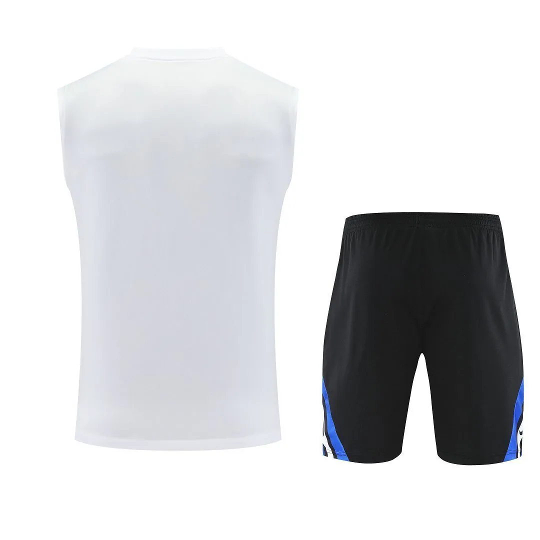 25-26 Inter Milan Retro White Training Kits Football Vest Suits 5