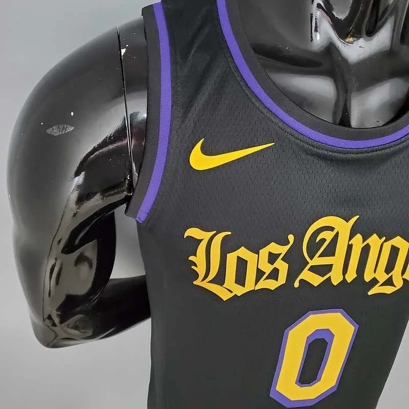 2021 YOUNG#0 Los Angeles Lakers Black Latin Black 5
