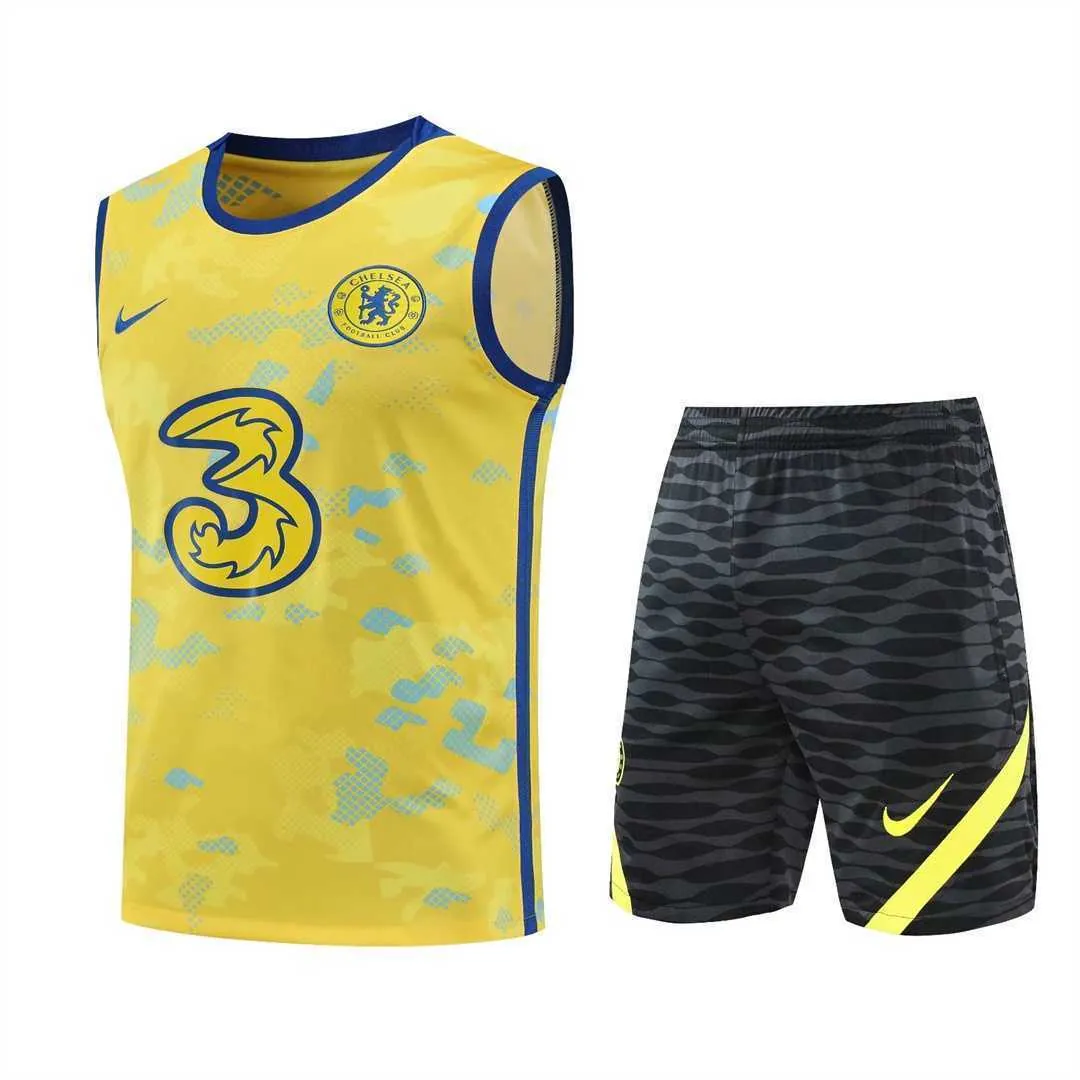 22-23 Chelsea vest training suit kit yellow 23