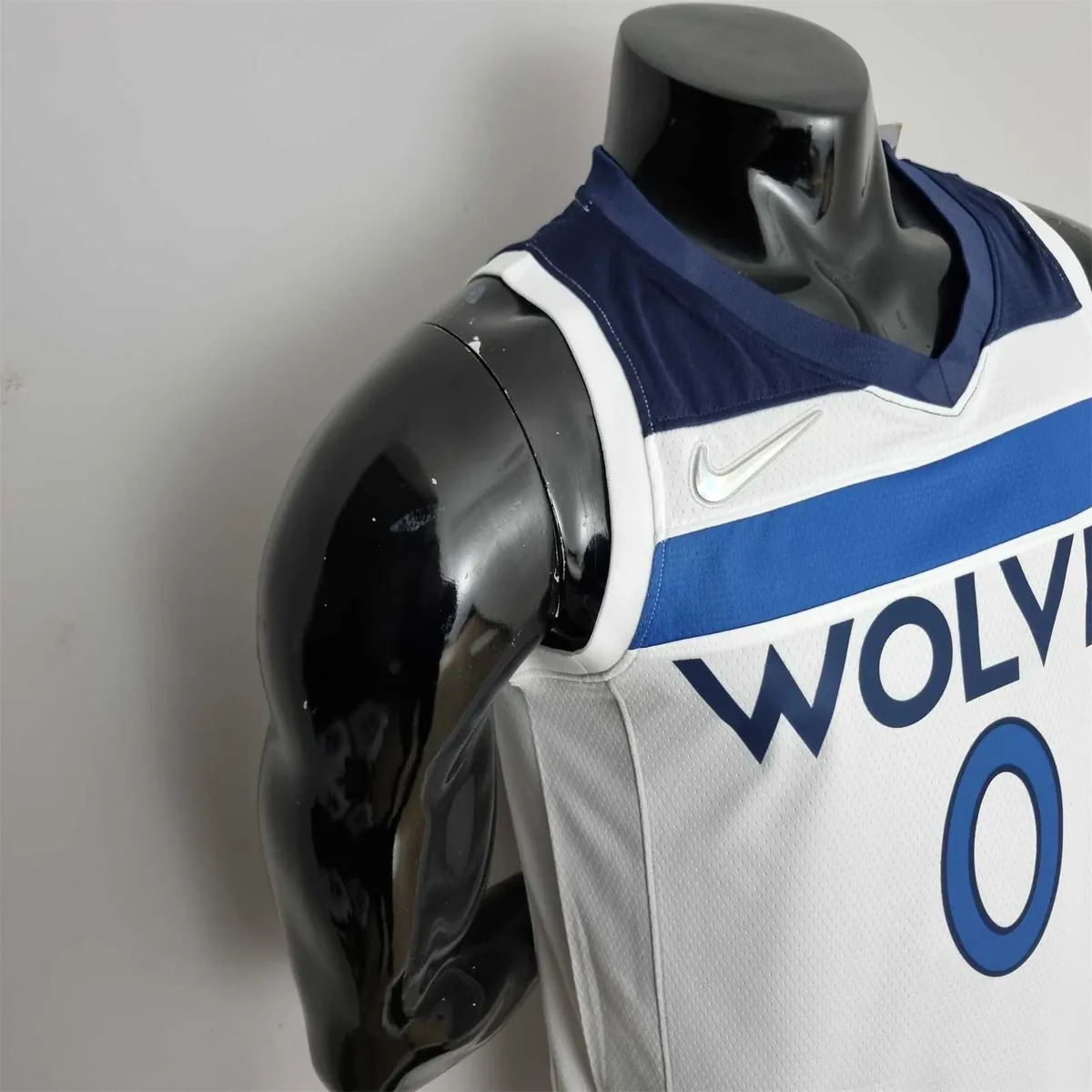 75th Anniversary Minnesota Timberwolves Russell #0 Royal White NBA Jersey 4