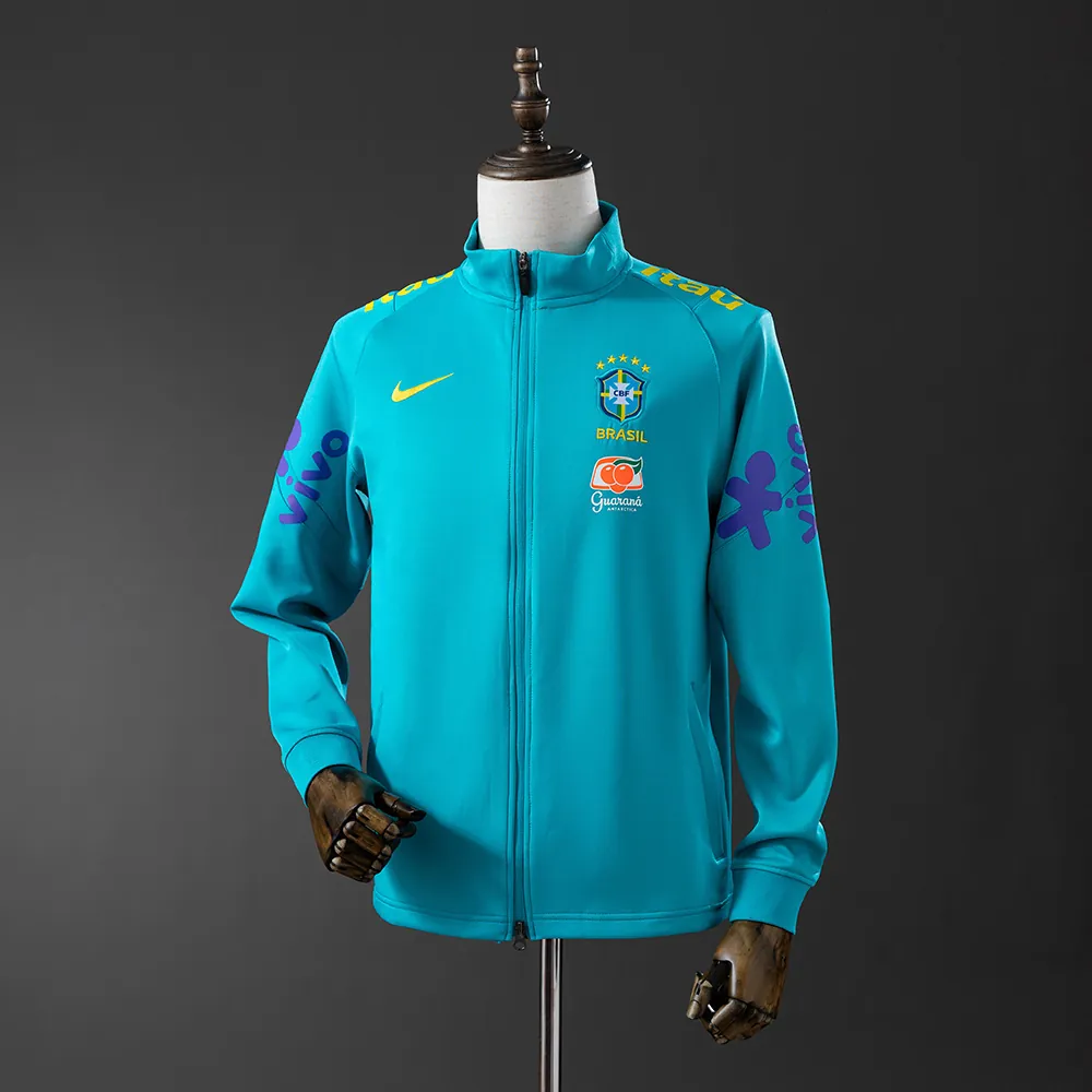 2025 Brazil long-sleeved Blue windbreaker jacket 2