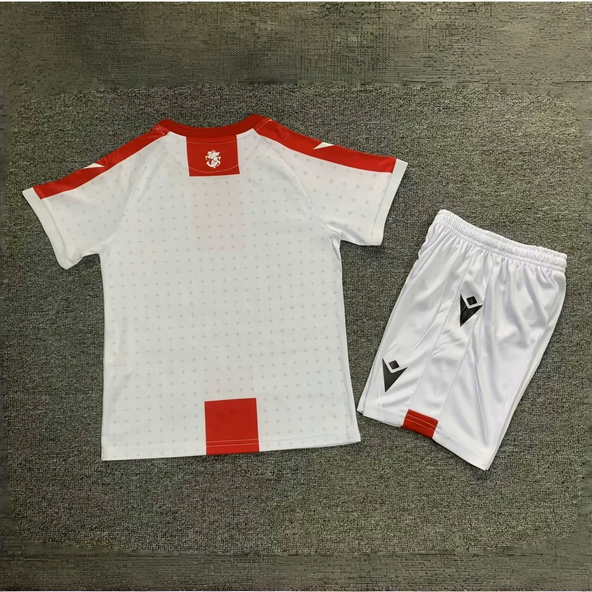 2024 Georgia Home Kid Kits UEFA Euro Youth Apparels Football AAAAJersey Supplier 1