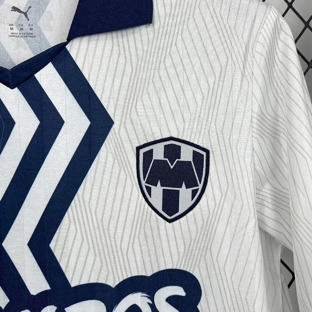 25-26 Monterrey White Special Edition Kit Soccer T-Shirt AAAAJersey Supply Yupoo 5