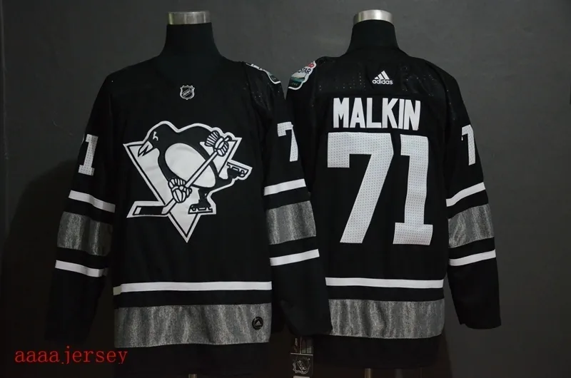 2019 Pittsburgh Penguins all star ice hockey jersey M-3XL 匹兹堡企鹅队全明星冰球服 1