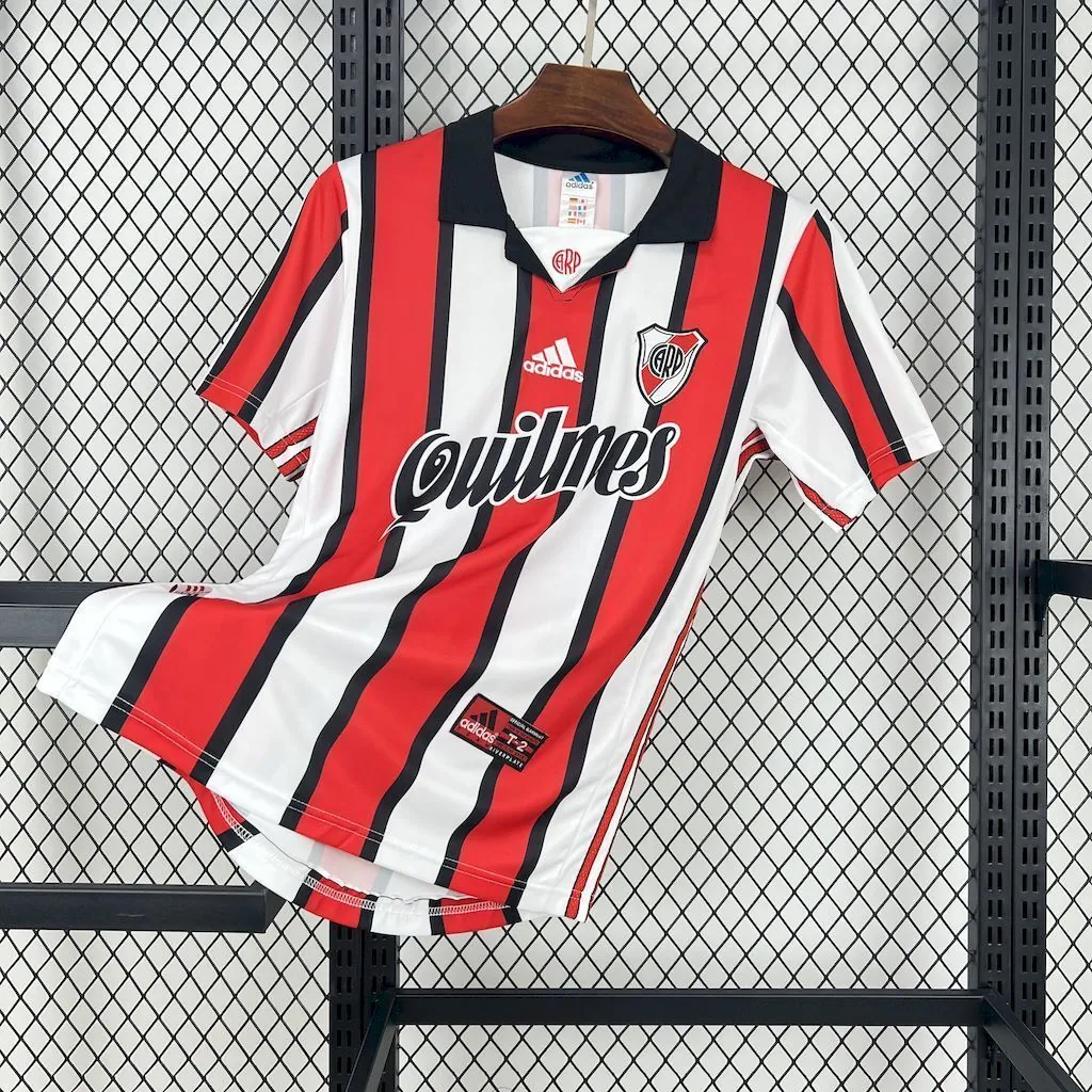 99-00 River Plate Home Retro Kit Vintage Shirt AAAAJersey Supplier Yupoo 8