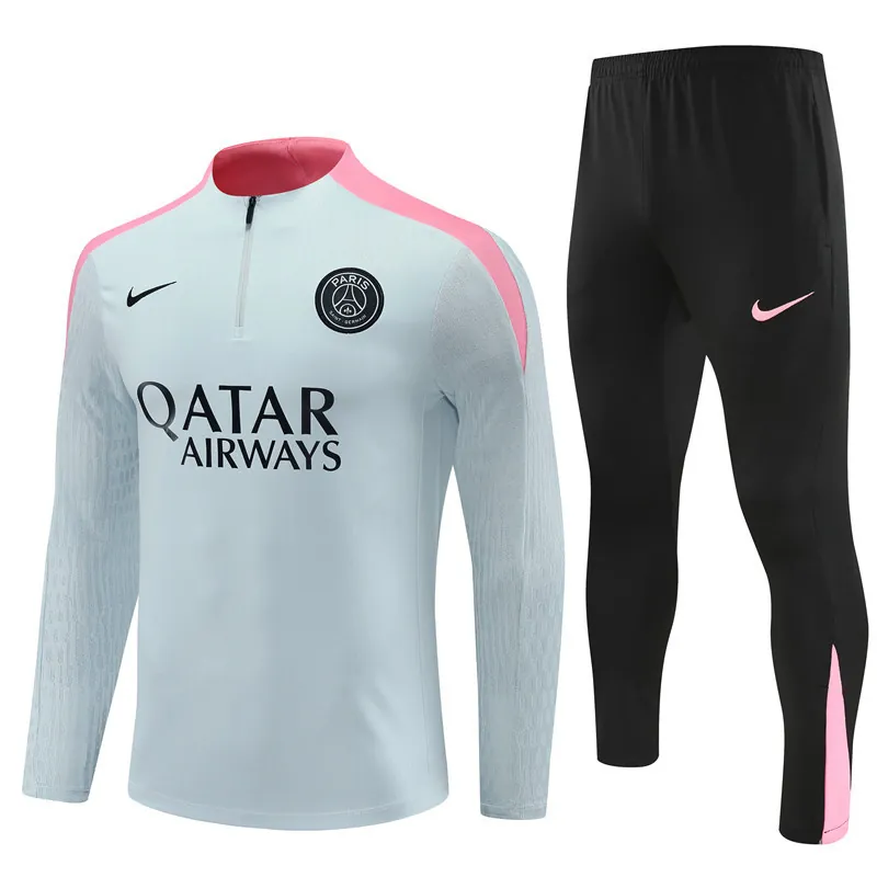 24-25 PSG Player Long Sleeve Training Suit Football Shirts 4