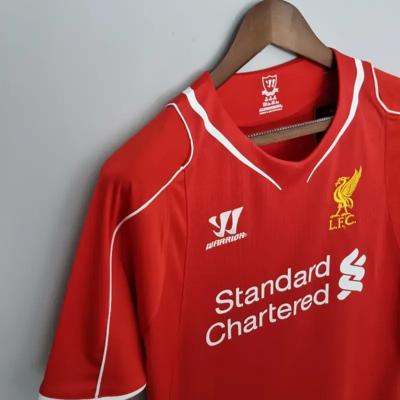 14-15 Retro Liverpool Soccer Jersey Home S-2XL 5