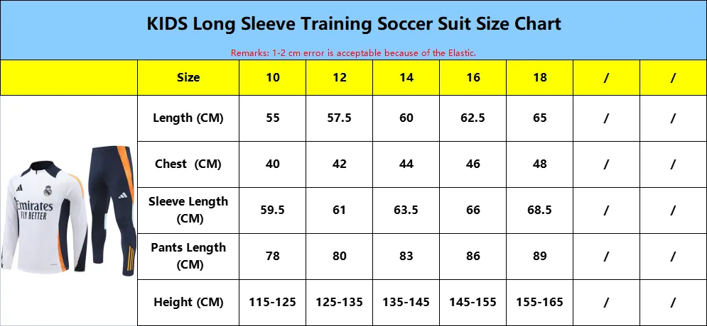 All Products Size Chart 9