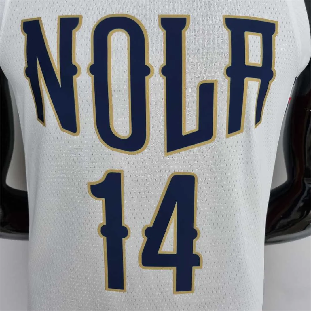 2022 New Orleans Pelicans Ingram#14 City Edition Williams #1 White NBA Jersey 7