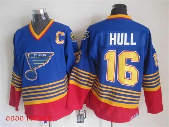 St. Louis Blues retro ice hockey jersey M-3XL 圣路易蓝调队复古冰球服 5