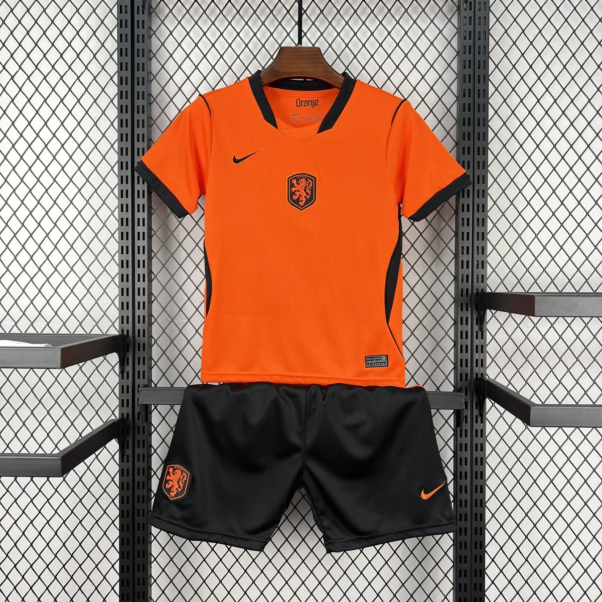 2026 World Cup Netherlands Home Kids Kit Football Youth Apparels AAAAJersey Supply Yupoo 6 2