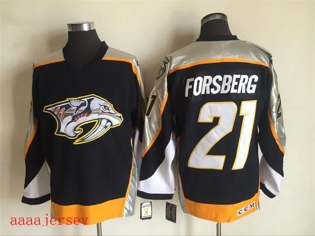 Nashville Predators retro ice hockey jersey M-3XL 纳什维尔掠夺者队复古冰球服 8