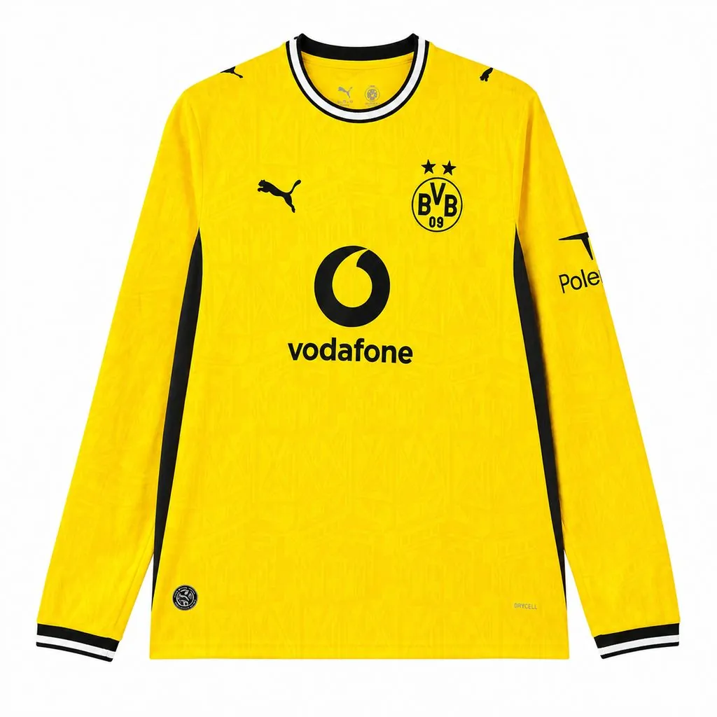 26-27 Borussia Dortmund Mens Home Kit Football Long Sleeve T-Shirt AAAAJersey Supply Yupoo 10 3